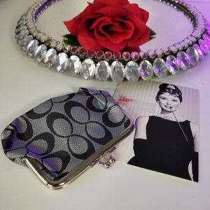 Trendy Fashionable Gray Print Stylish Coin bag